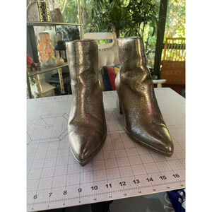 Women's Unbranded Silver Glitter Ankle Boots & Booties Size 9